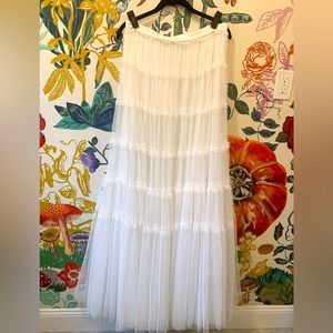 Needle & Thread Bridal - Fallen Petals Maxi Skirt - size 10